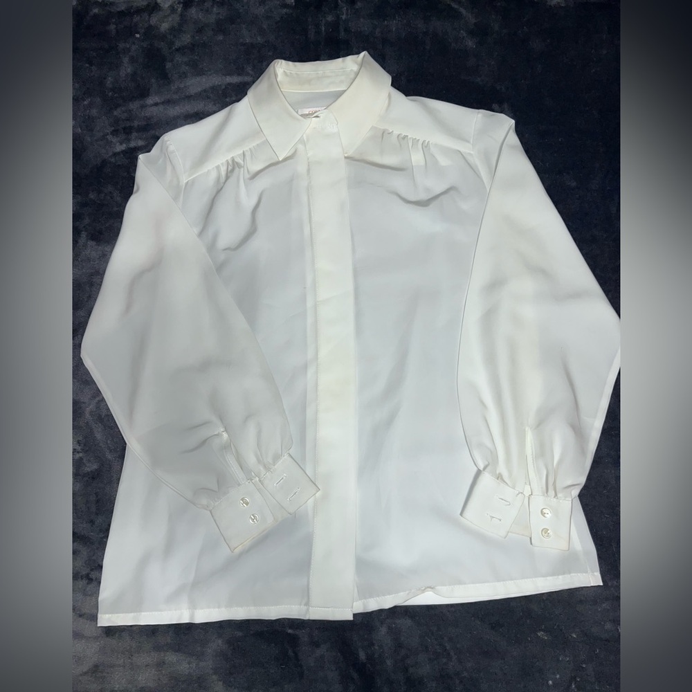 Pendleton Country Sophisticates VTG Made in USA White Cream Top Size 10 - Picture 5 of 8